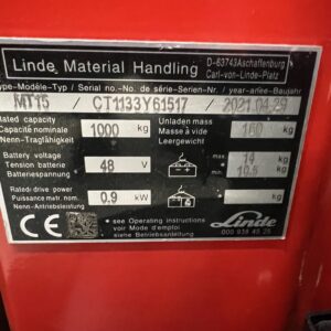 Linde Gabelstapler MT15 | Tragkraft 1.000kg – Bild 3